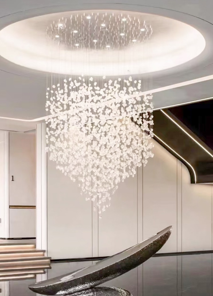 Светильник-инсталяция DZN-13855 ПРОЗРАЧНЫЙ ` имитация камня, без источника света TIFFANI