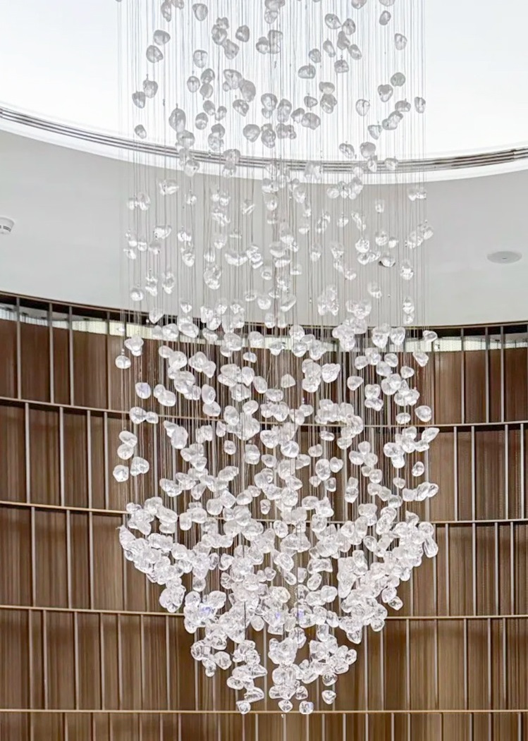 Светильник-инсталяция DZN-13855 ПРОЗРАЧНЫЙ ` имитация камня, без источника света TIFFANI