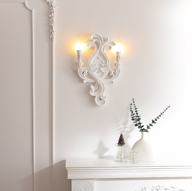 Светильник DZN-13856 БЕЛЫЙ ` L330*90/H480/2/E14/10W ARATTA