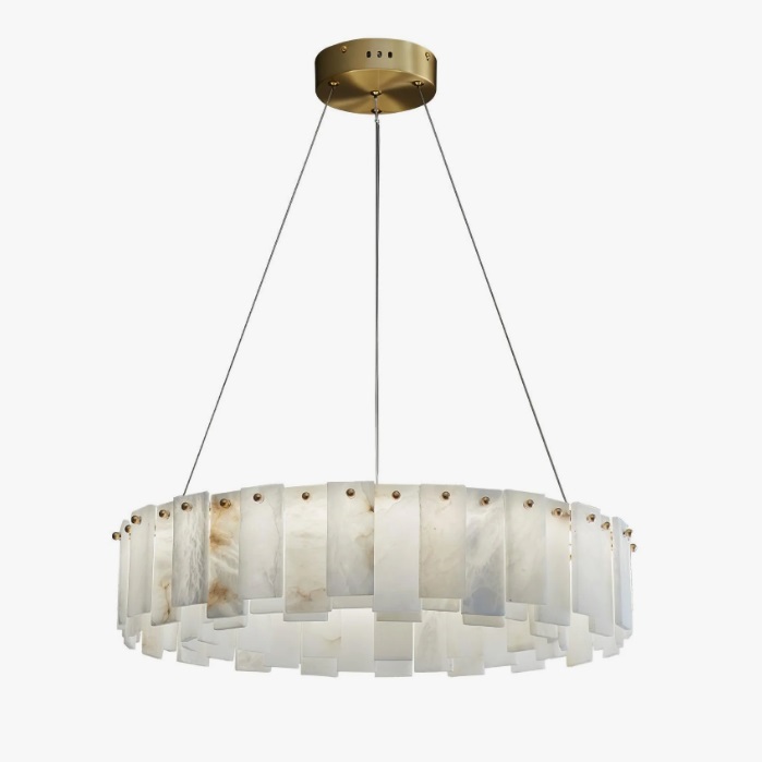 Светильник DZN-13865 БРОНЗА + МРАМОР ` D600/H120+1200/8/E14/40W UNIVERSE