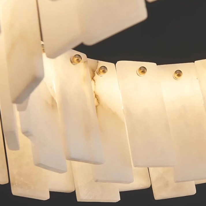 Светильник DZN-13865 БРОНЗА + МРАМОР ` D600/H120+1200/8/E14/40W UNIVERSE