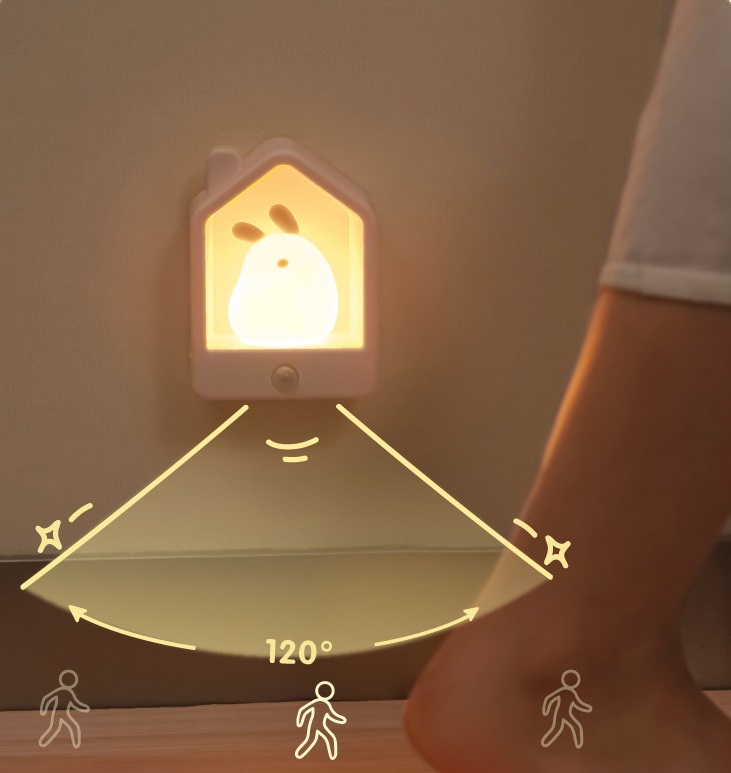 Светильник SPF-13040 БЕЛЫЙ ДОМИК ночник RABBIT 117*87*55mm 24-02