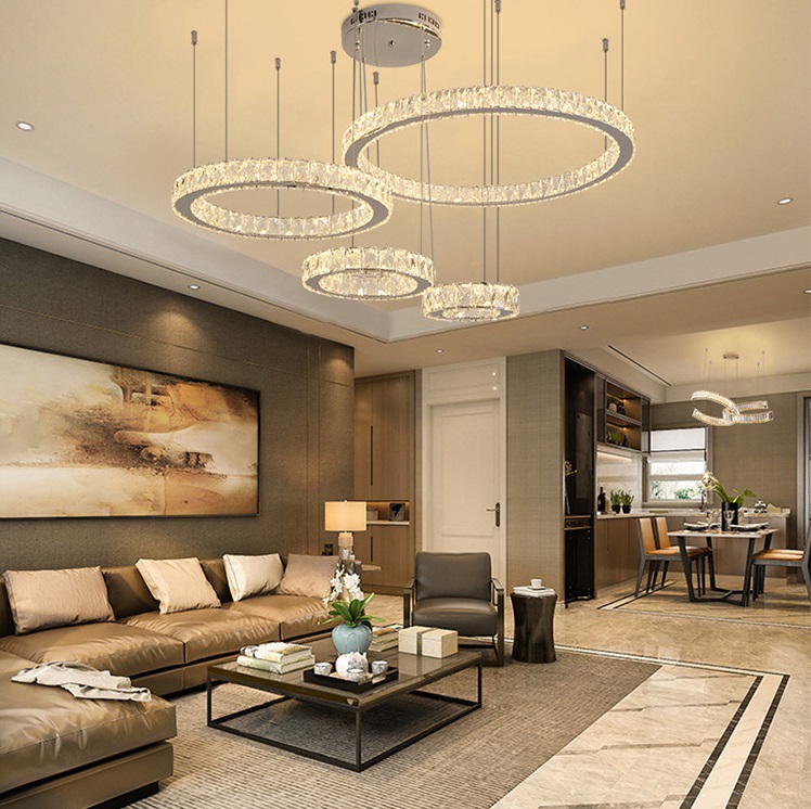 Светильник подвесной SPF-5048 ЗОЛОТО ` D600+470+260+200/H1200/4/LED/120W 2.4G RIPPLE 24-09