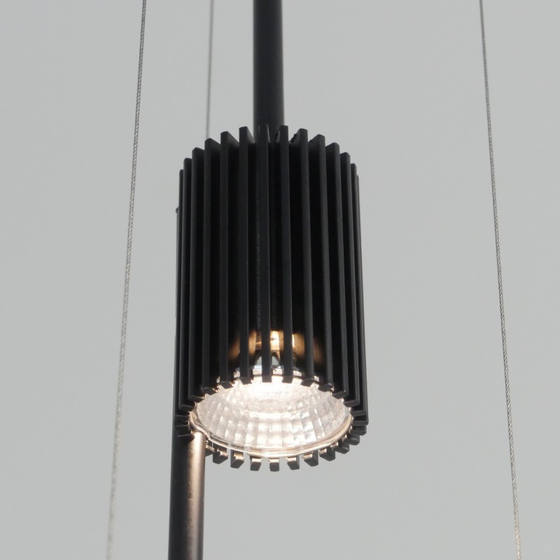 Светильник подвесной ElegantLight DZN-8295 BLACK/ЧЕРНЫЙ ` D360+680+360/H1200/3/LED/9W LUCEISOLA 23-1