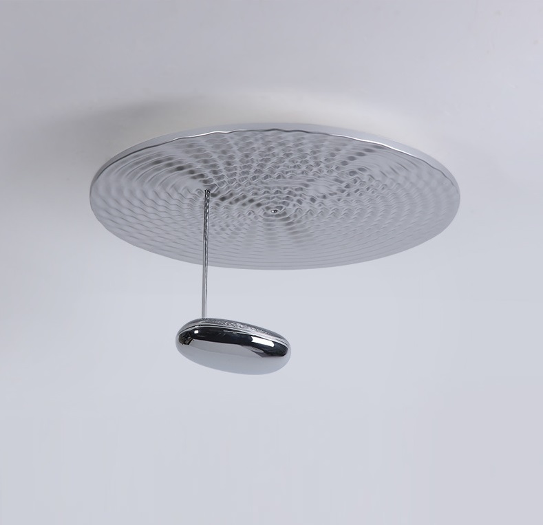 Светильник потолочный ElegantLight DZN-10479 СЕРЕБРО + РОМ ` D600/H340/1/LED/10W/6500K COSMIC ANGEL