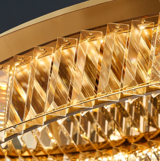 Светильник DZN-13157 ЗОЛОТО + ТОНИРОВАННОЕ СТЕКЛО D600/H130+1200/1/LED/60W/4500K