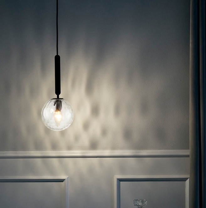 Светильник DZN-13161 ЧЕРНЫЙ / ПРОЗРАЧНЫЙ ` D150/H1200/1/E27/40W