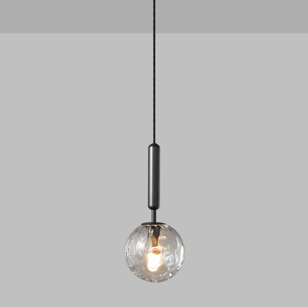 Светильник DZN-13161 ЧЕРНЫЙ / ПРОЗРАЧНЫЙ ` D150/H1200/1/E27/40W