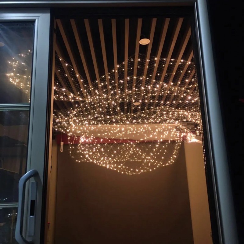 Светильник-инсталляция с сеткой DZN-14372 БЕЛЫЙ+ПРОЗРАЧНЫЙ