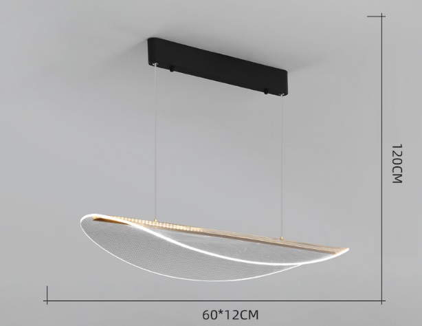 Светильник DZN-34701 ЧЕРНЫЙ + ЗОЛОТО ` D600*12/H1200/1/LED/20W/4500K