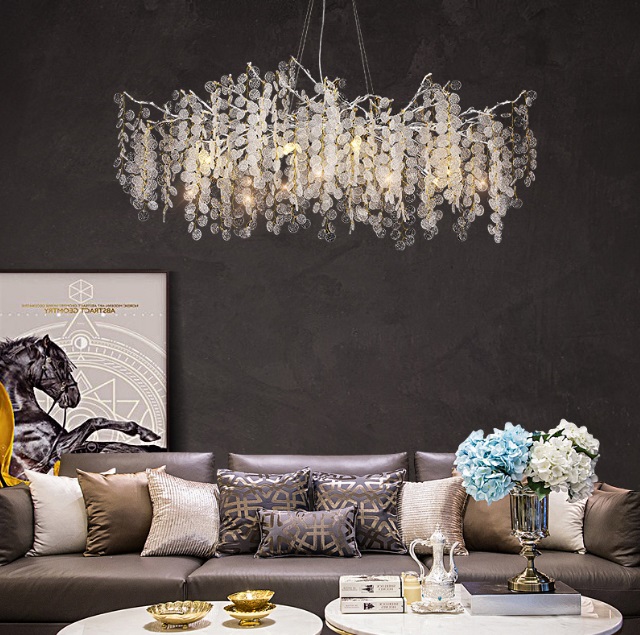 Светильник DZN-34947 ЗОЛОТО / МАТОВЫЙ+ПРОЗРАЧНЫЙ D1200*400/H1200/9/E14/40W COINS 24-12