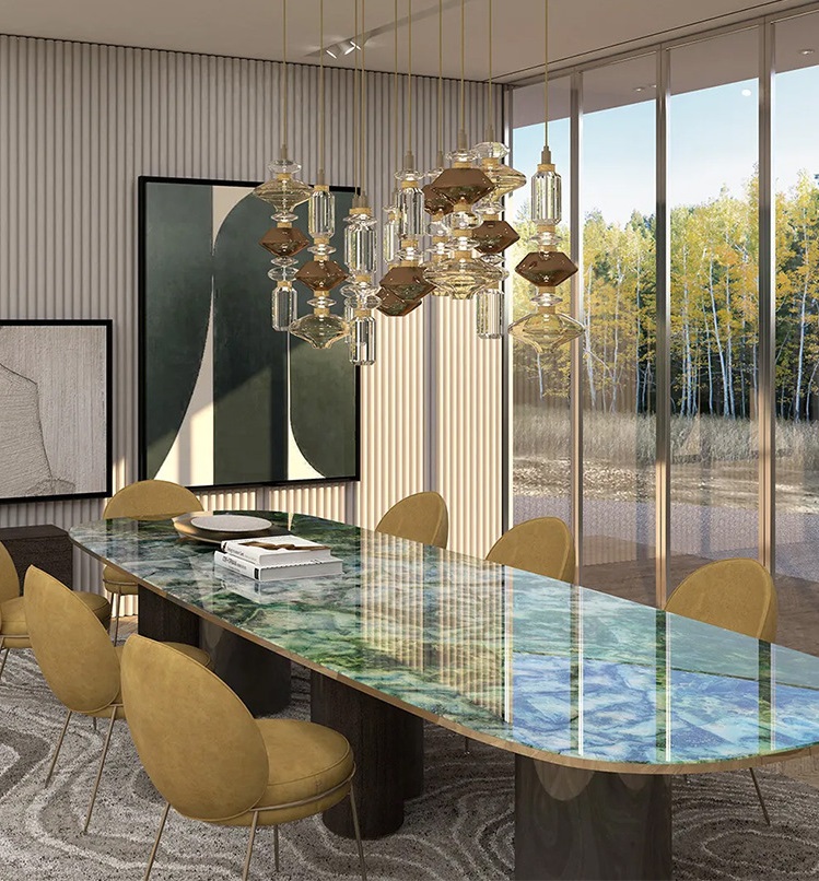 Светильник ElegantLight DZN-13248 БРОНЗА/ТОНИРОВАННЫЙ ` D180/H700+800/1/LED/15W/4000K AUIS