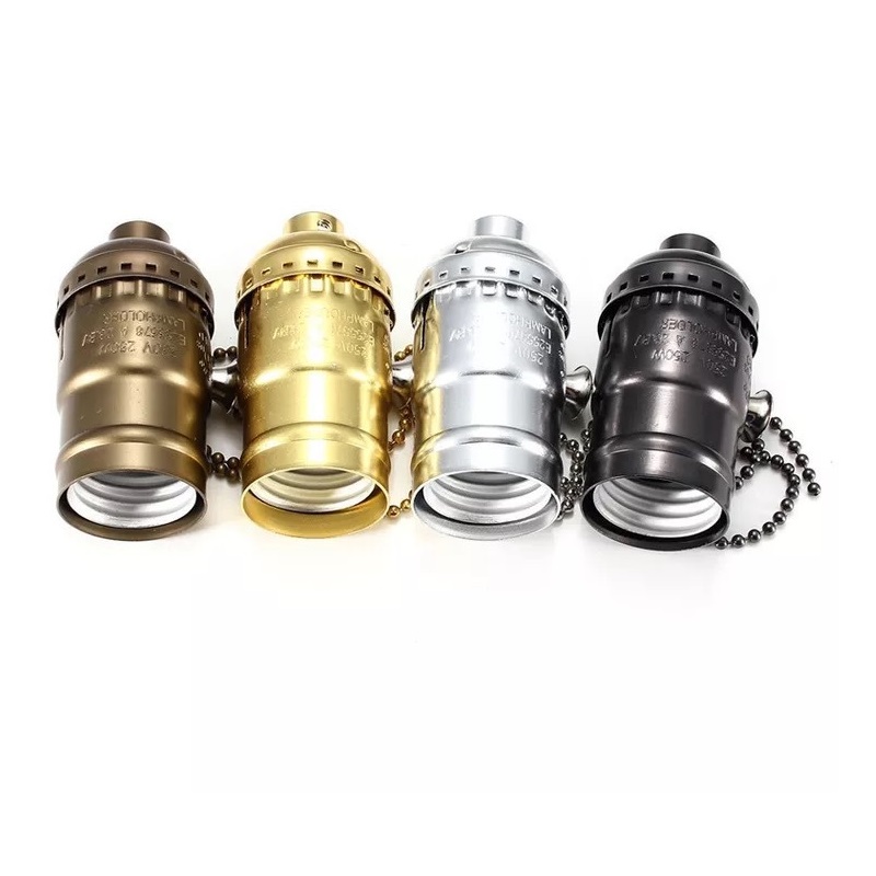 Ретропатрон хром с выключателем SPFR15803