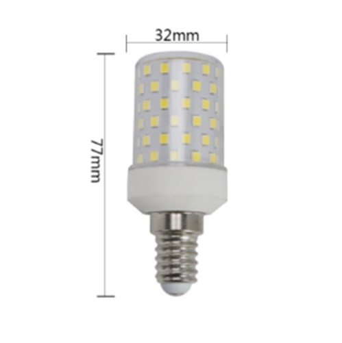Лампа светодиодная прозрачная 10W-4000K-E14, Corn, 3277mm. 220V SPF22-07