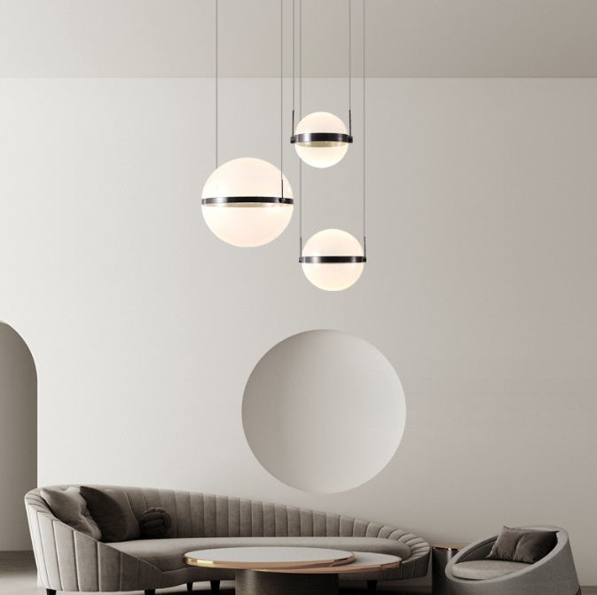 Светильник подвесной ElegantLight DZN-11329 ЧЕРНЫЙ ` D300/H2000/1/LED/30W/4000K NICLIS