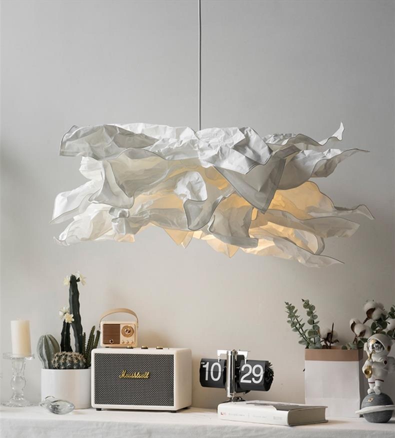 Светильник DZN-8513 БЕЛЫЙ ` D800/H1200/1/E27/15W PAPER2 бумажный абажур