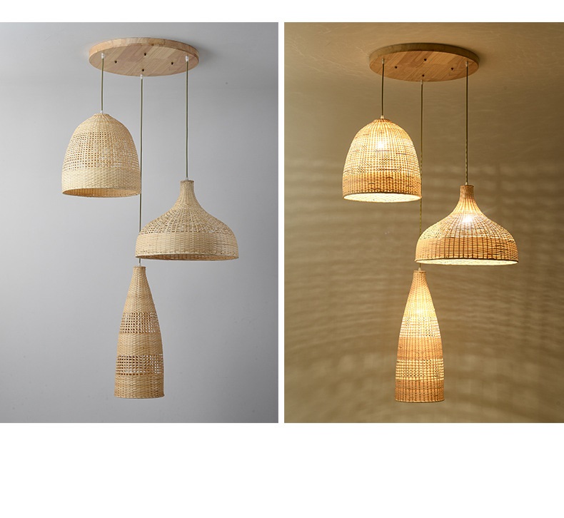 Светильник DZN-8520 РОТАНГ ` D700/H1500/3/E27/40W RATTAN WABI-SABI 24-08