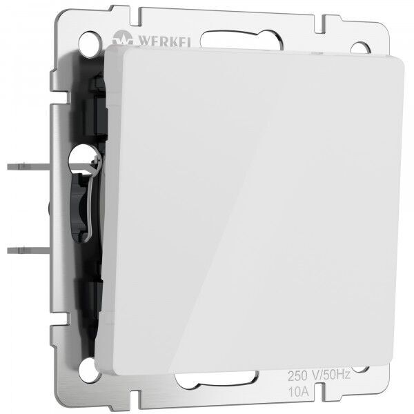 WERKEL Выключатель одноклавишный (белый акрил) W1110041