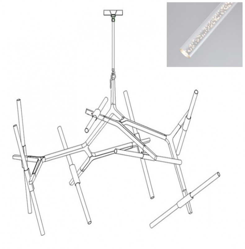 Светильник GL.31452 GOLD/ЗОЛОТО ` D1600/H900/16/G9/48W 4000К Agnes New SPF08 (1)