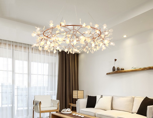 Светильник 1248/135 LED (0.3W*135pcs) D105*H30 cm Сhampagne Gold SPF COIN