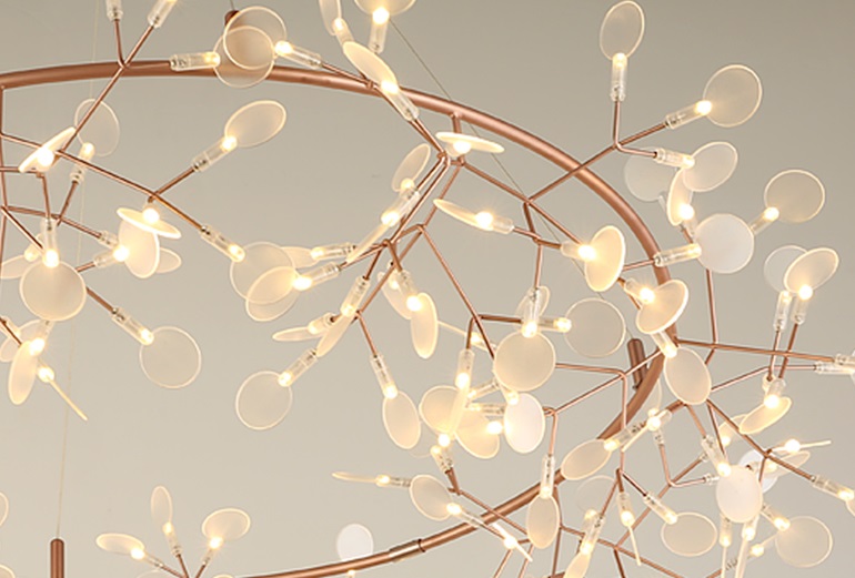 Светильник 1248/135 LED (0.3W*135pcs) D105*H30 cm Сhampagne Gold SPF COIN