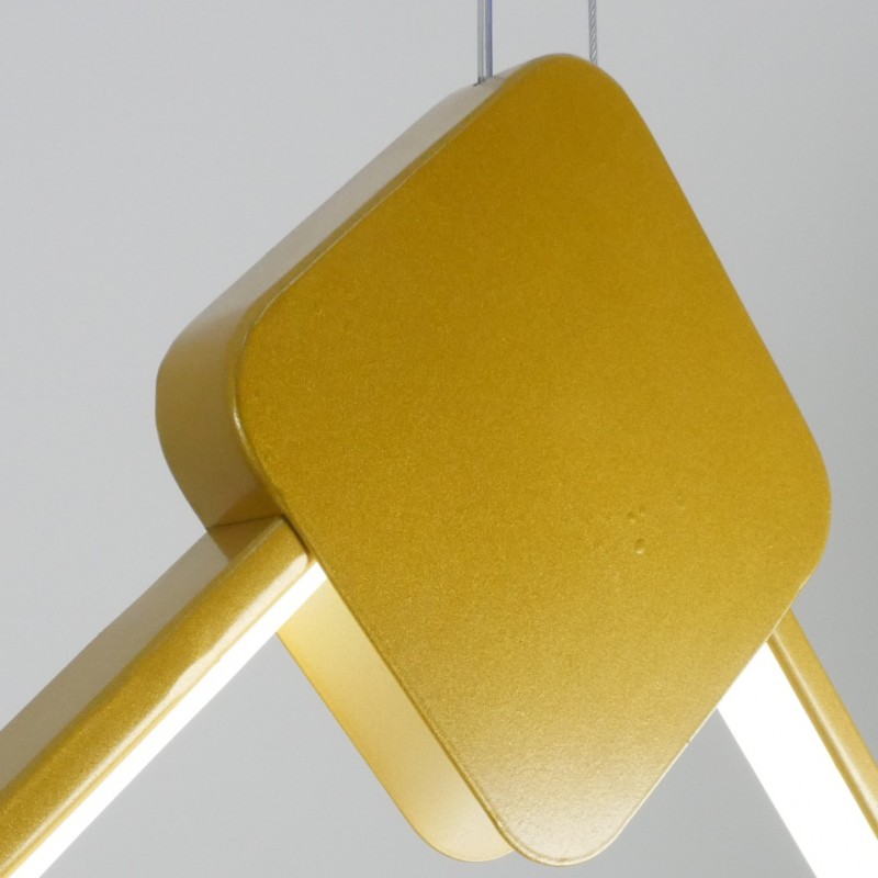 Светильник подвесной SAPFIR SPF-5377 ЗОЛОТО ` D200*260/H1200/1/LED/8W/4500K прозрач провод SYLE 23-0