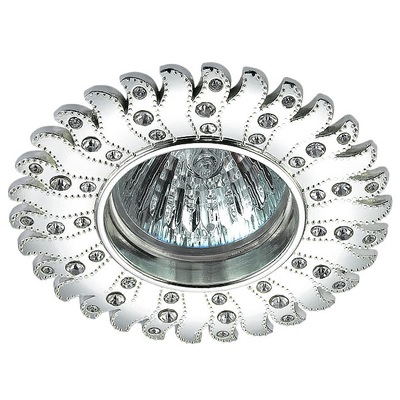 370352 NT17 265 серебро Встраиваемый декоративный светильник G5.3 50W 12V CANDI