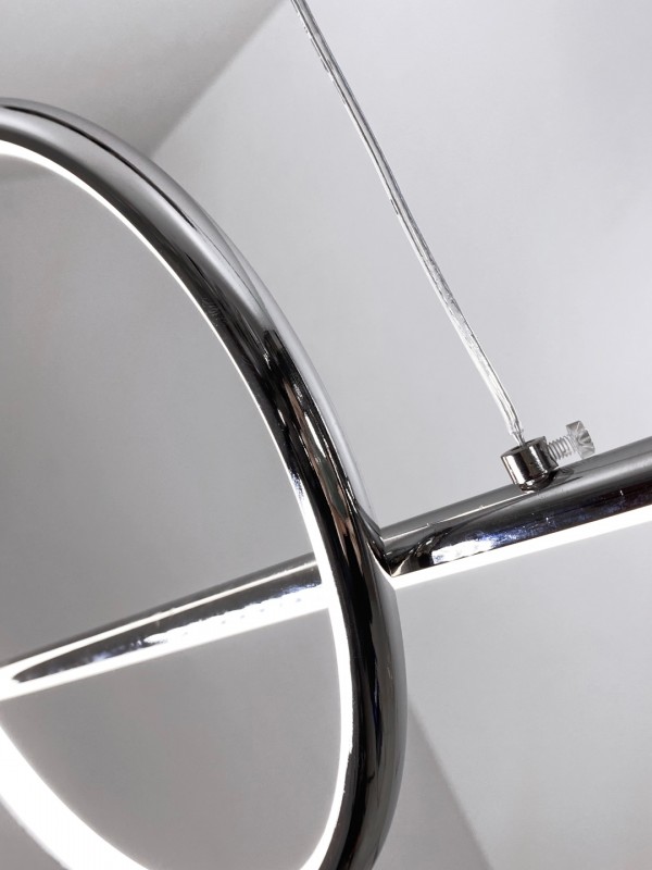 Светильник подвесной SPF-8655 CHROME/РОМ ` D1000/H1200/3/LED/40W 2.4G HUNDRED 22-08 (1 из 3шт в кор