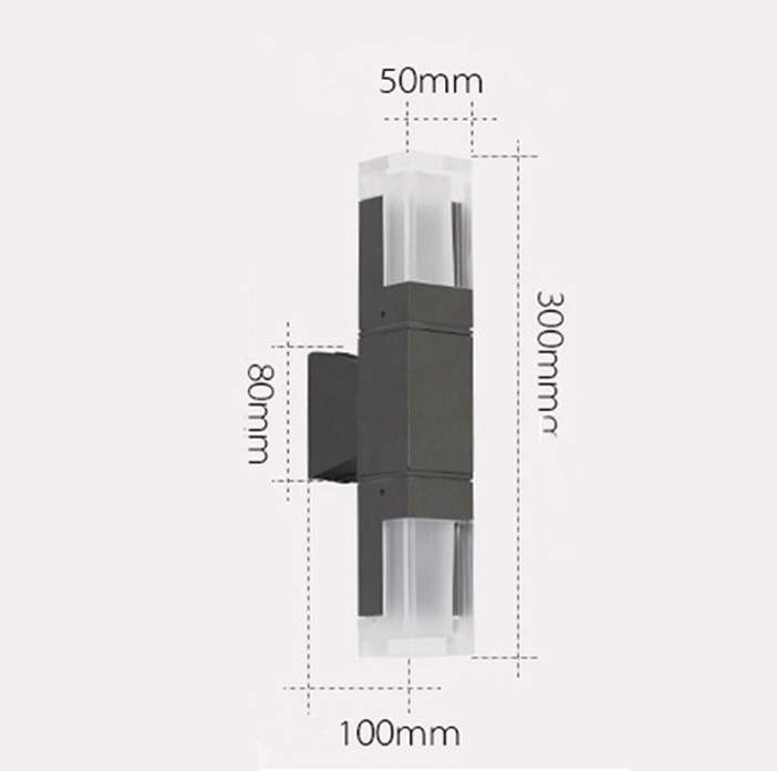 Светильник SPF-4212 СЕРЫЙ ` 2*5W 4000-4500K 300*55*100mm IP65 SPF02