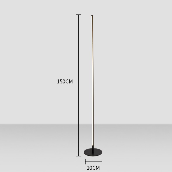 Светильник DZN-4263 BLACK/ЧЕРНЫЙ ` D200/H1500/1/LED/12W 4000K Minimal Line DZN21-11