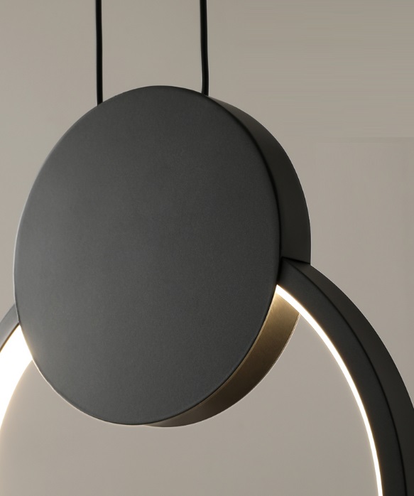 Светильник подвесной SAPFIR SPF-8784 ЧЕРНЫЙ ` D200*260/H1200/1/LED/8W/4500K прозрач провод SYLE 24-0