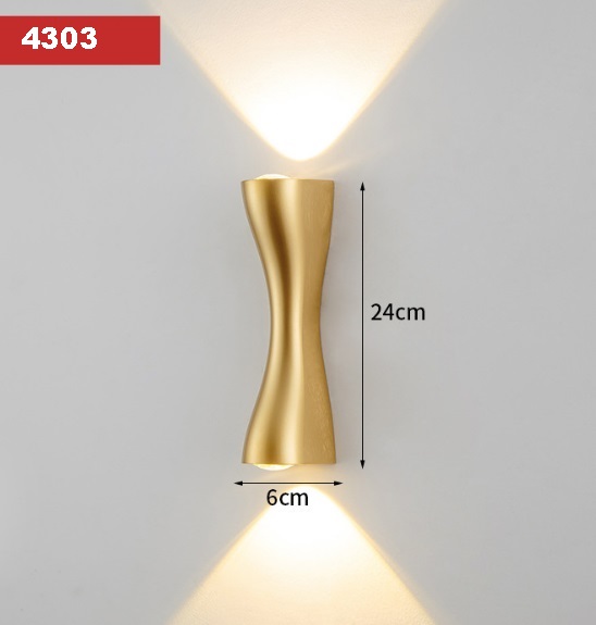 Светильник настенный SAPFIR SPF-4303 GOLD/ЗОЛОТО D230/H60/2/LED/6W/4500K IP65 ANIKA 22-07