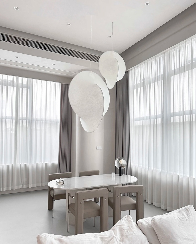 Светильник DZN-7750 БЕЛЫЙ ` D300*400/H1000/1/LED/./4000K золотистое кольцо FLOS by Michael Anastassi