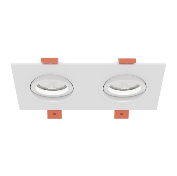 Светильник SPF-4365 WHITE/БЕЛЫЙ ` D17292/H25/2/GU10/GU10/50W CITY2SQUARE SPF23-12 (1/100)