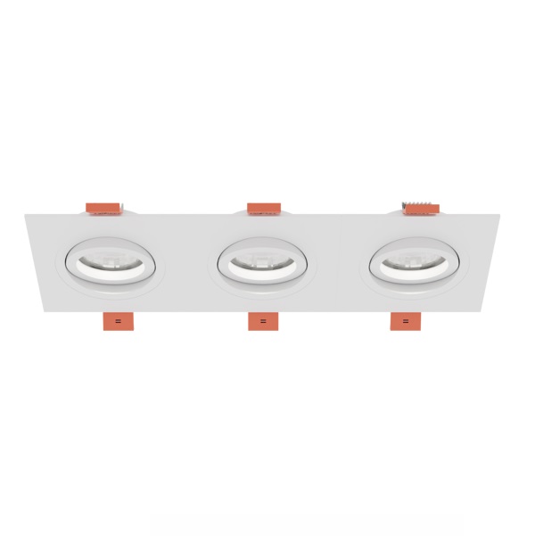 Светильник SPF-4368 WHITE/БЕЛЫЙ ` D25792/H25/3/MR16/50W CITY3SQUARE SPF23-04 (1/100)