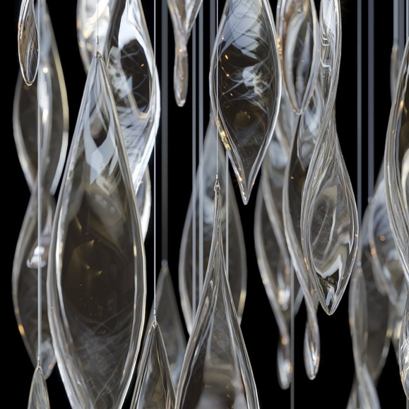 Светильник-инсталяция DZN-20556 РОМ+ПРОЗРАЧНЫЙ ` D1000*1000/H1000