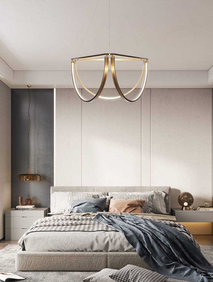 Светильник DZN-5695 БРОНЗА ` D400/H1200/48W/4500K MAGNINA