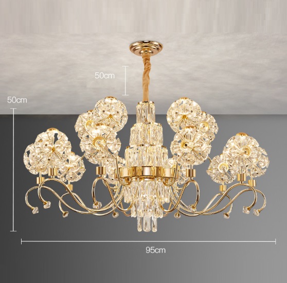 Светильник DZN-5711 ЗОЛОТО ` D950*500/H1000/15/G9/240W/4200K LAVISH