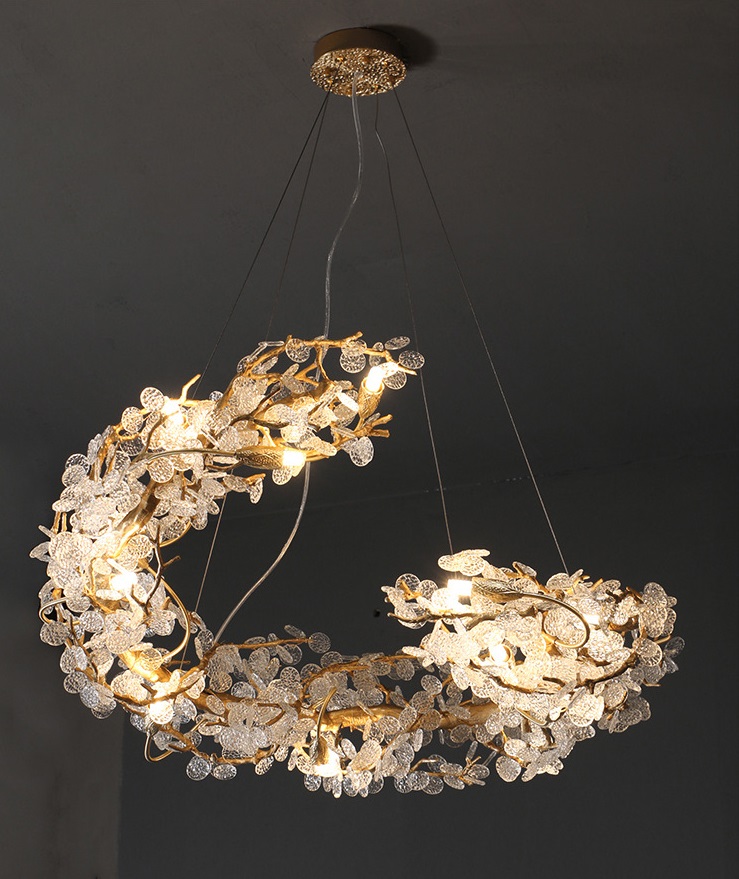 Светильник DZN-5713 БРОНЗА ` D800*500/H1200/12/G9/40W LAVISH