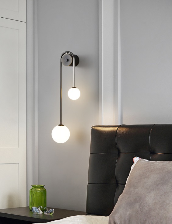 Светильник настенный ElegantLight DZN-5738 ЧЕРНЫЙ ` D560/H200/2/G9/30W 24-08