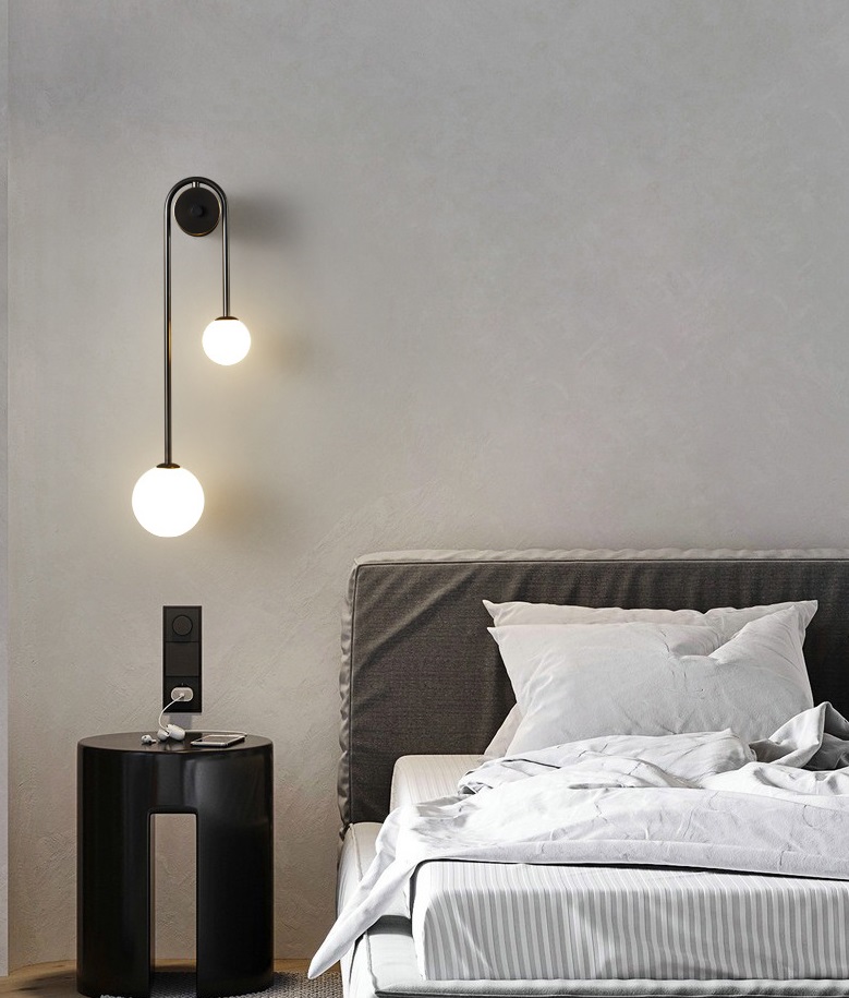 Светильник настенный ElegantLight DZN-5738 ЧЕРНЫЙ ` D560/H200/2/G9/30W 24-08