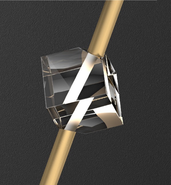 Светильник подвесной ElegantLight DZN-8346 БРОНЗА ` D100/H2000/1/G4/5W 24-08