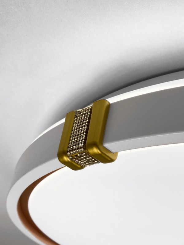 Светильник SPF-5047/160 WH WHITE+GOLD/БЕЛЫЙ+ЗОЛОТО ` D500/H80/1/LED/80W/3000К-6000КBRILLIANT2 SPF22-