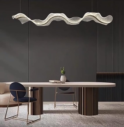 Светильник подвесной ElegantLight DZN-4505 ЗОЛОТО ` D1000*300/H1000 SPRAY акрил с точками 23-11