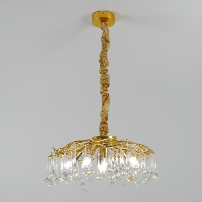 Светильник потолочный SPF-9144 ЗОЛОТО ` D500/H400/6/E14/40W RAIN 22-12