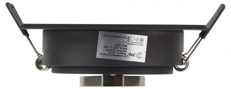 светильник алюминиевый ЭРА KL85 BK MR16/GU5.3 черный Б0054349