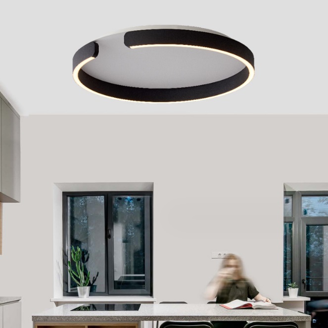 Светильник DZN-12058 ЧЕРНЫЙ ` D400/H40/1/LED/24W/4000K SEGMENT