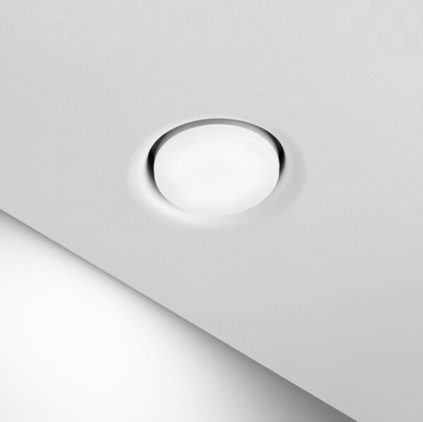 Светильник 5972 СЕРЫЙ ` D108/H35/1/G53 - для ламп до12W (аналог BH53, INTRO) 24-12 (1/50) (inviz)