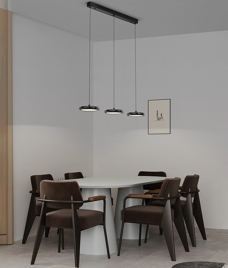 Светильник DZN-12106 ЧЕРНЫЙ РОМ ` D780/H1500/3/LED/36W/4000K BLOTS