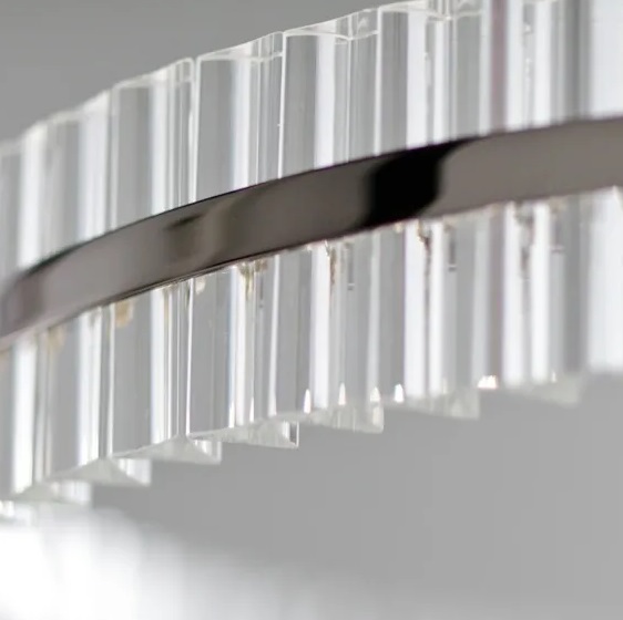 Светильник MD.6008 BLACK/ЧЕРНЫЙ ` D400+600/H1200/1/LED/100W/4500K ASK DZN22-05